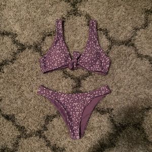 Floral Lavender Shein Bikini